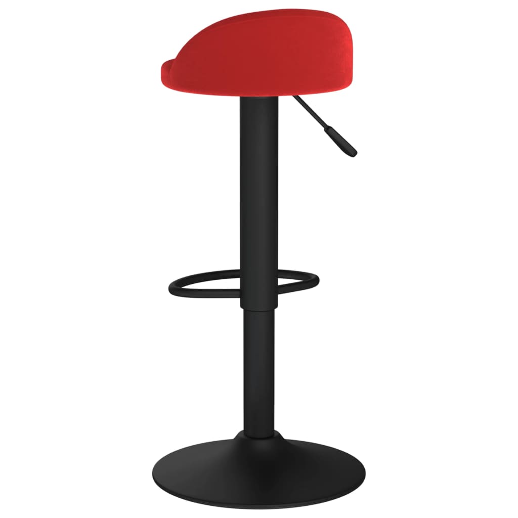 Bar stool, burgundy, velvet