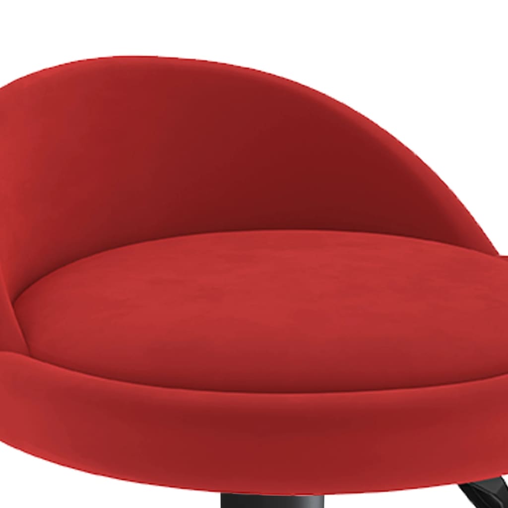 Bar stool, burgundy, velvet