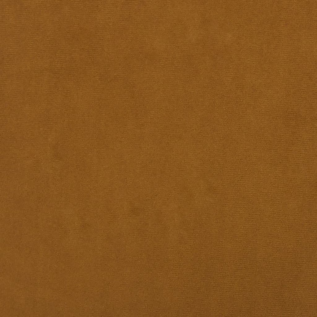 Bar stools, 2 pcs., brown, velvet