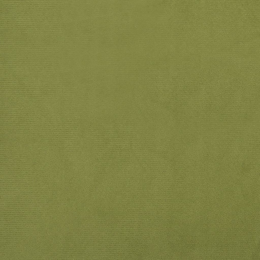 Bar stools, 2 pcs., light green, velvet