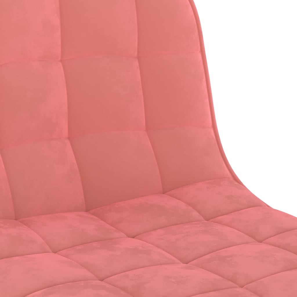 Baro taburetės, 2vnt., rožinės spalvos, aksomas