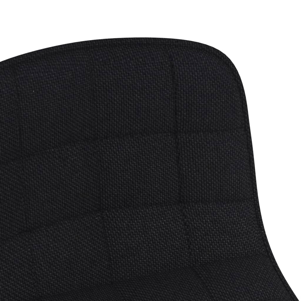 Pasukamos valgomojo kėdės, 2vnt., juodos spalvos, audinys