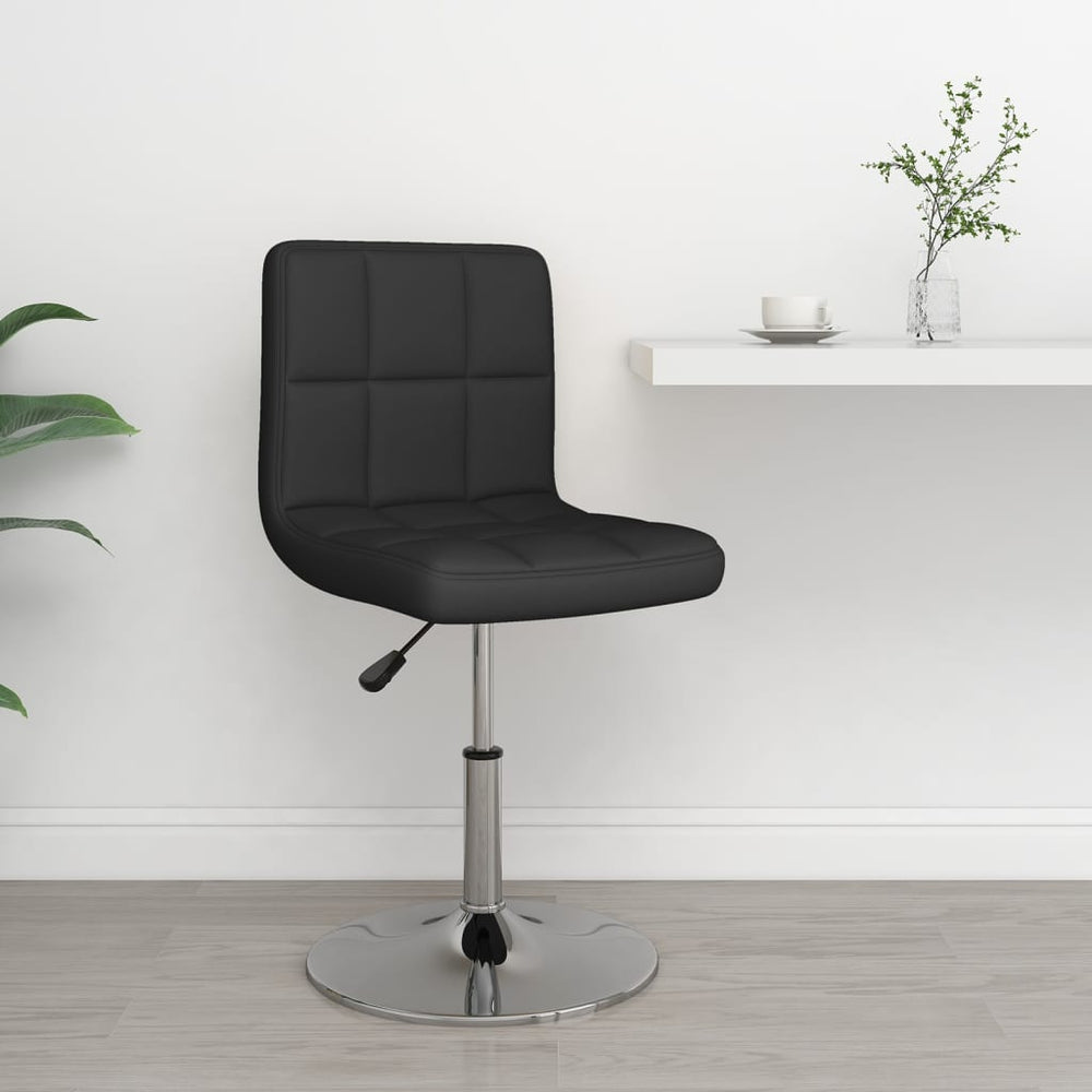 Bar stool, black, faux leather