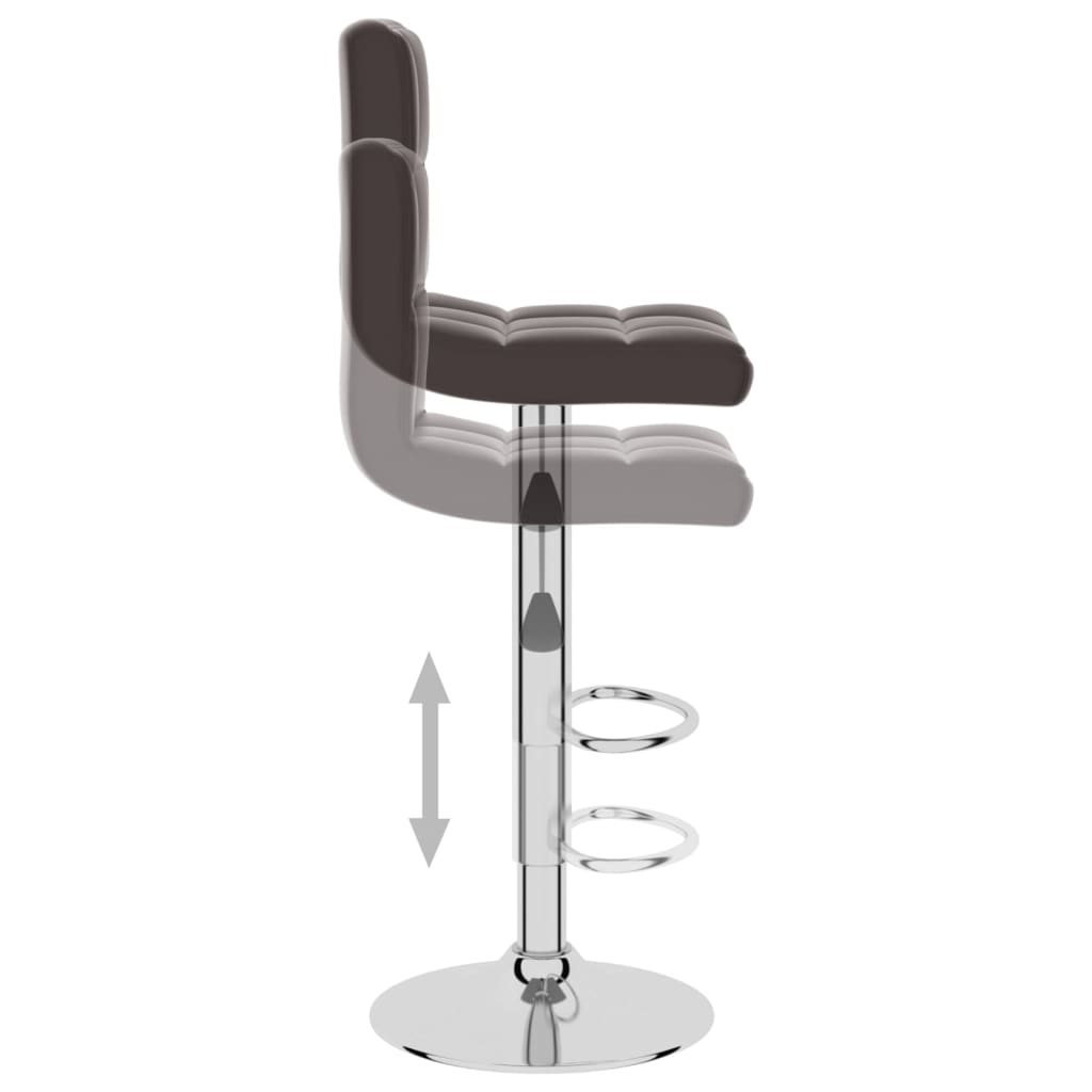 Bar stool, brown, artificial leather