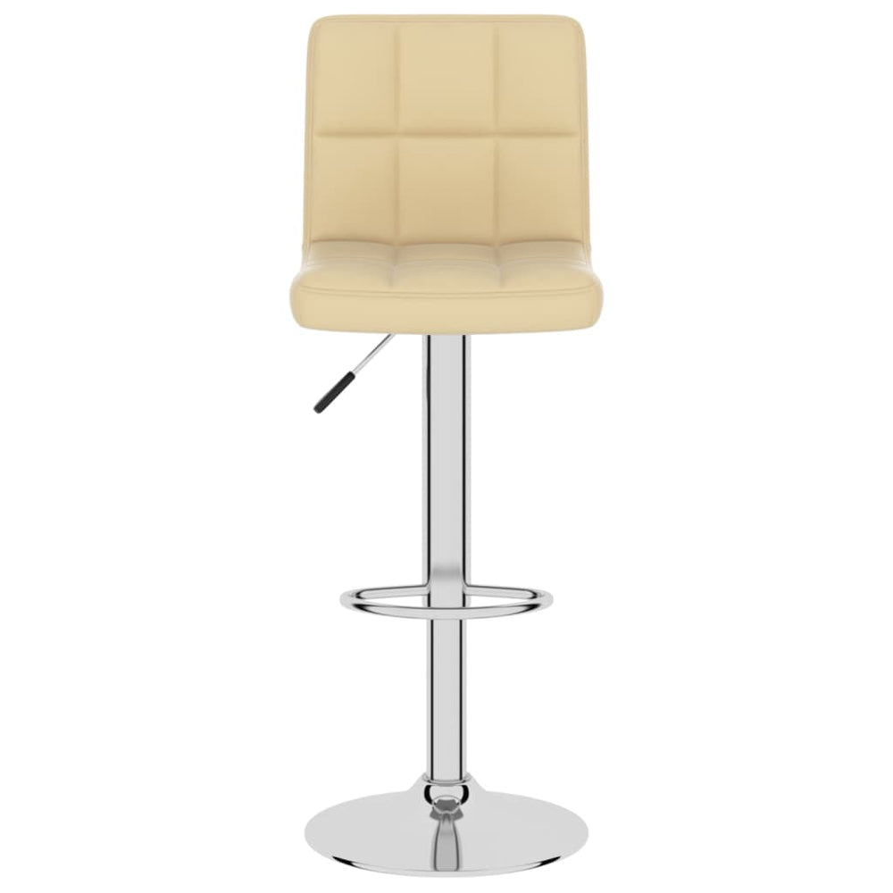 Bar stool, cream, faux leather