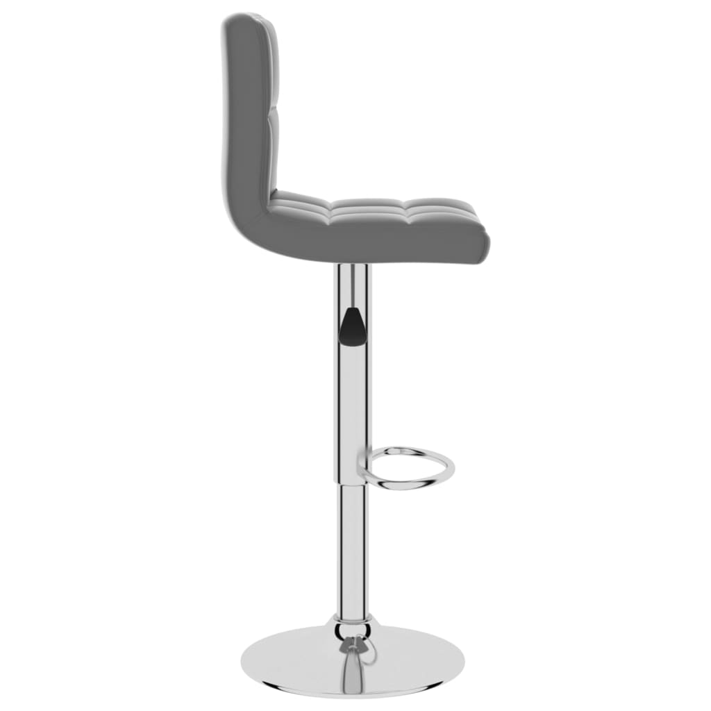 Bar stool, grey, faux leather