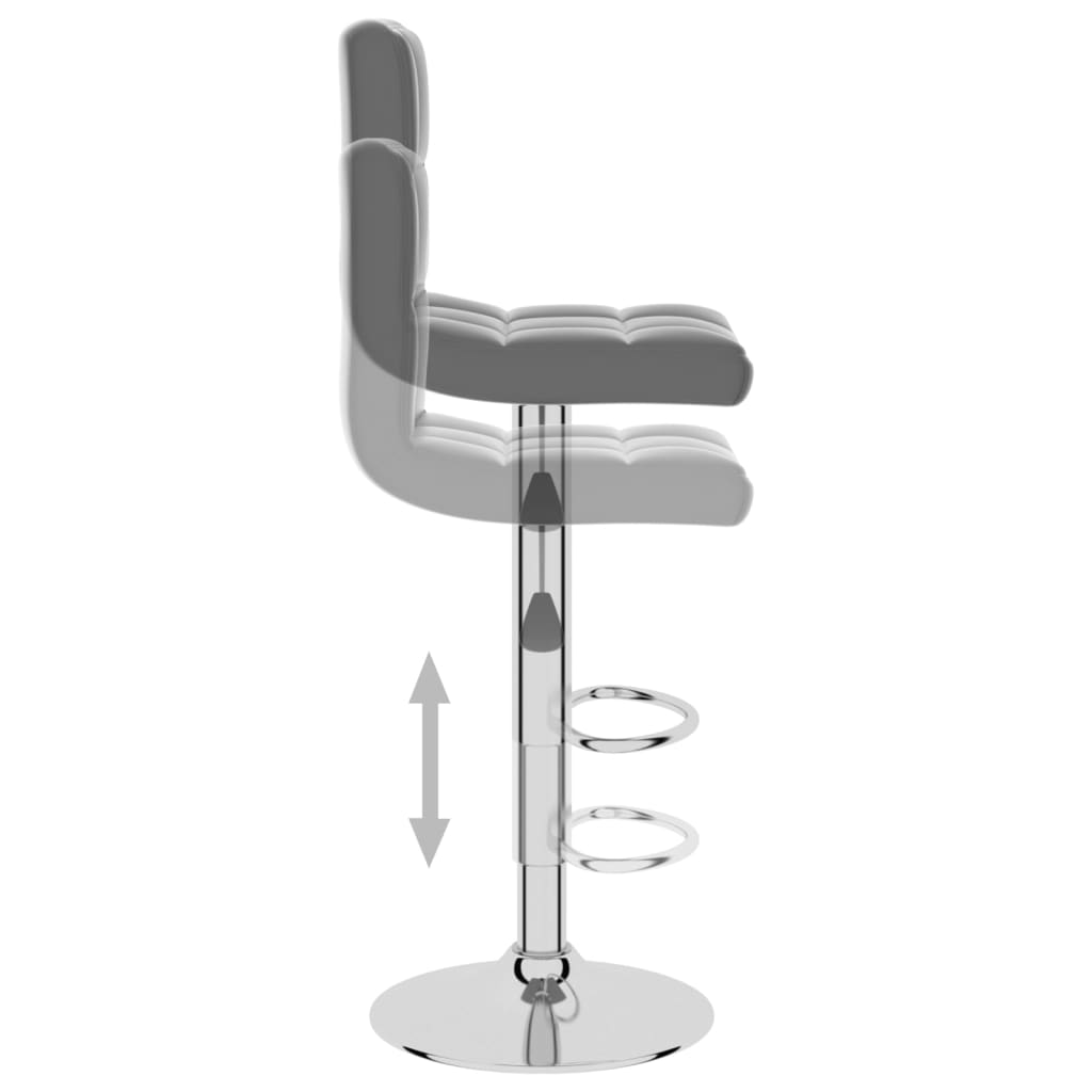 Bar stool, grey, faux leather