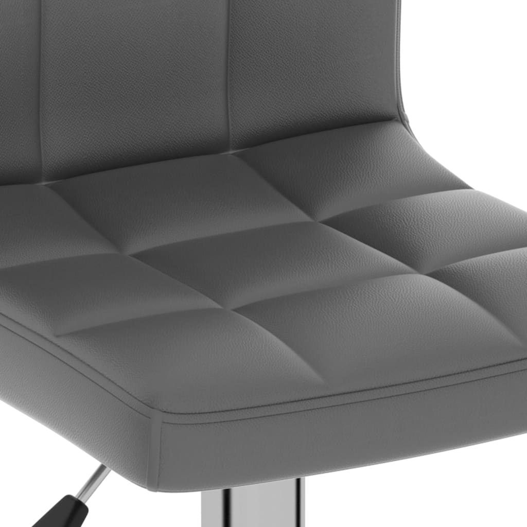 Bar stool, grey, faux leather