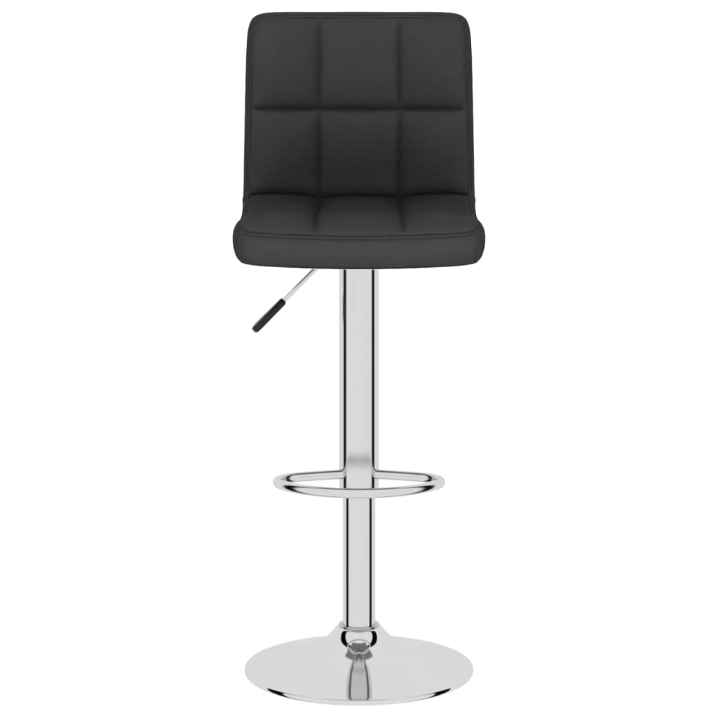Bar stools, 2 pcs, black, fabric