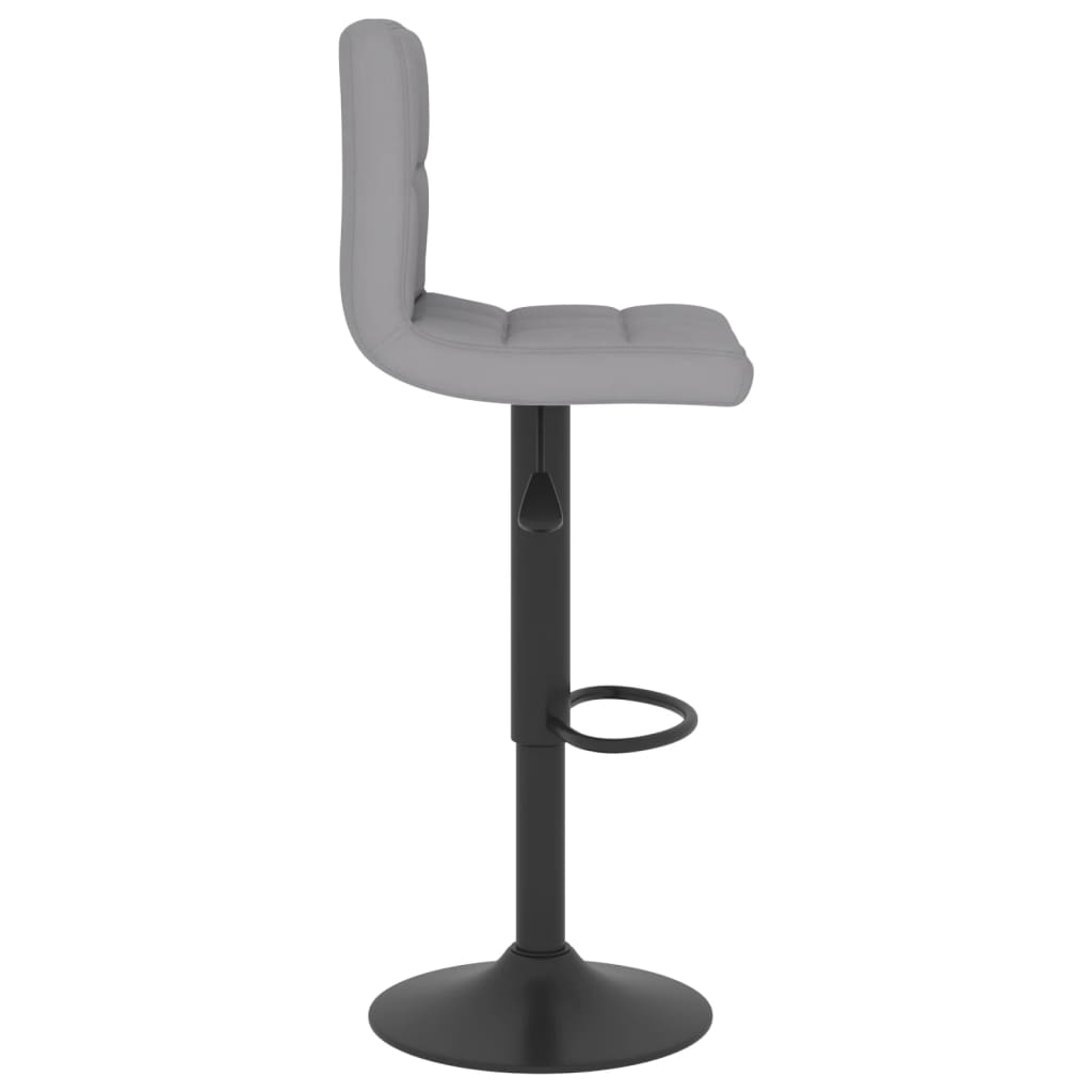 Bar stools, 2 pcs, light grey, fabric