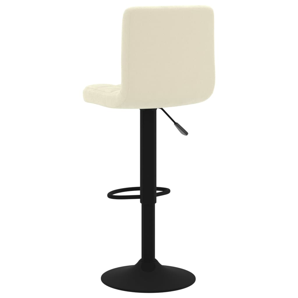 Bar stools, 2 pcs., cream, velvet