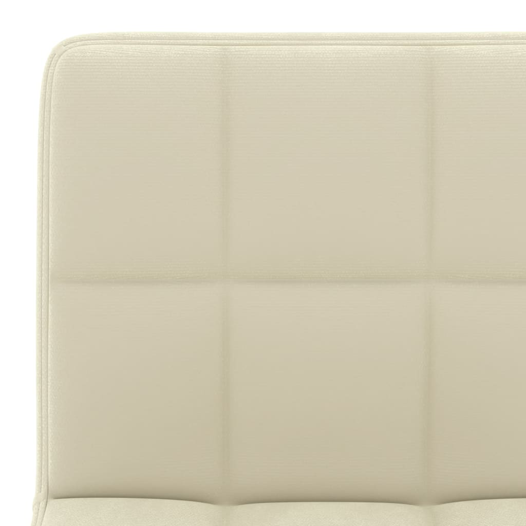 Bar stools, 2 pcs., cream, velvet