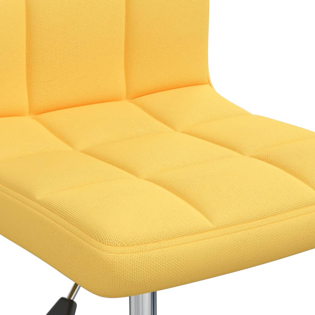 Swivel office chair, mustard yellow, fabric