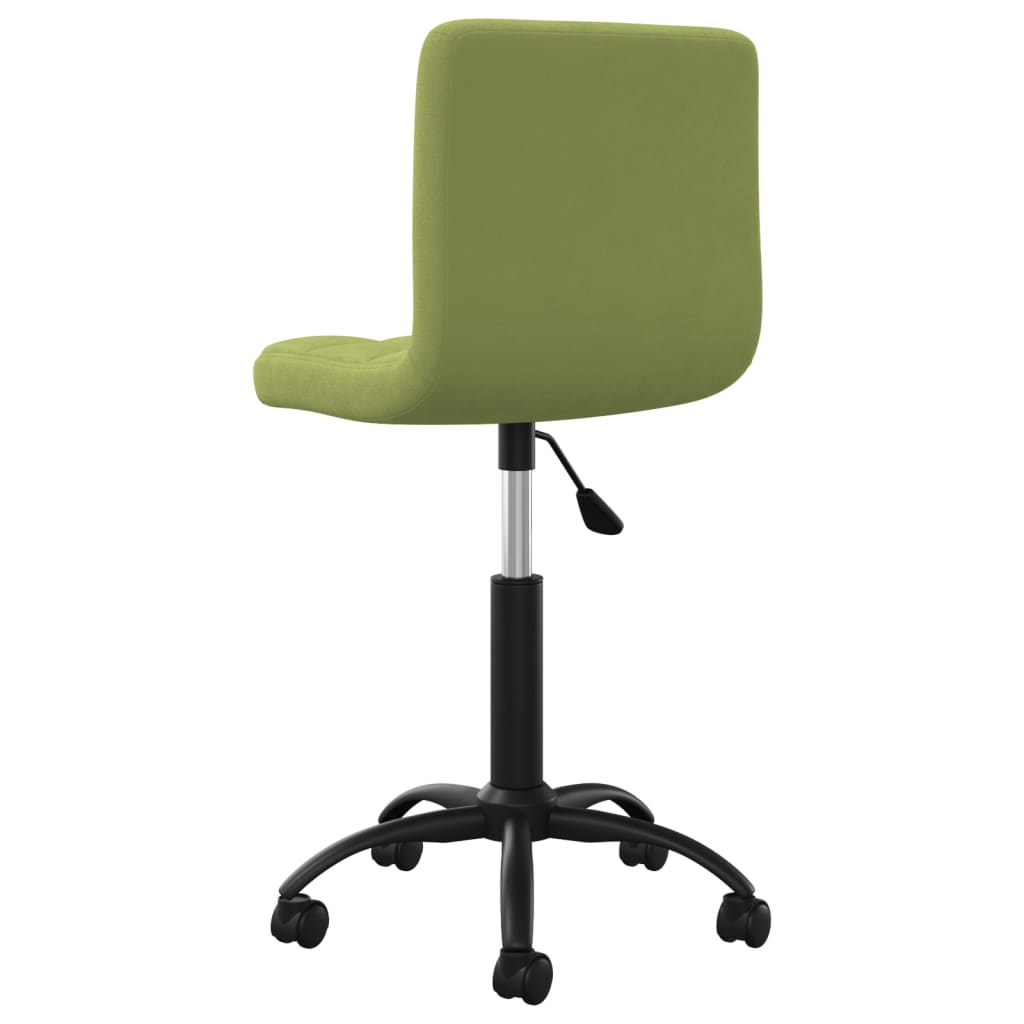 Swivel office chair, light green, velvet