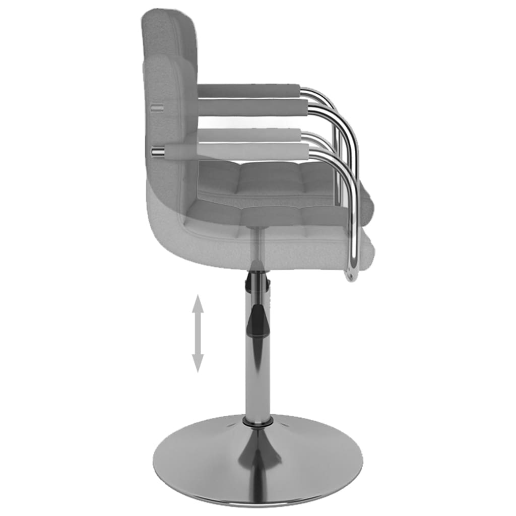 Bar stool, light grey, fabric