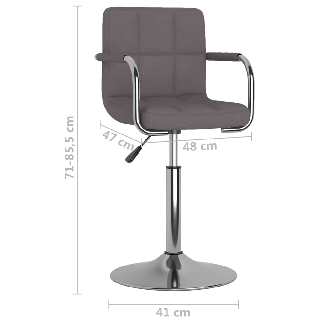 Bar stool, taupe, fabric