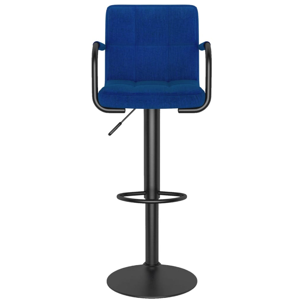 Bar stool, blue, fabric