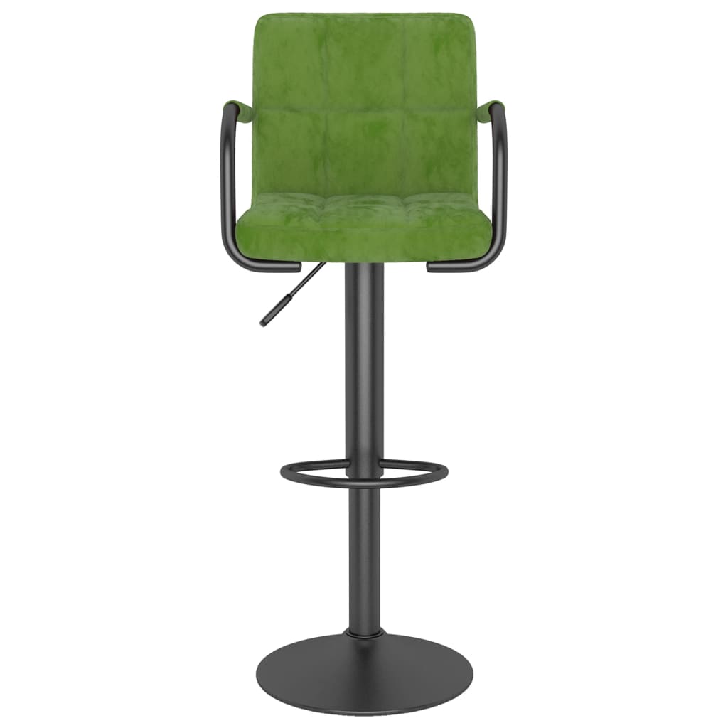Baro taburetės, 2vnt., šviesiai žalios spalvos, aksomas