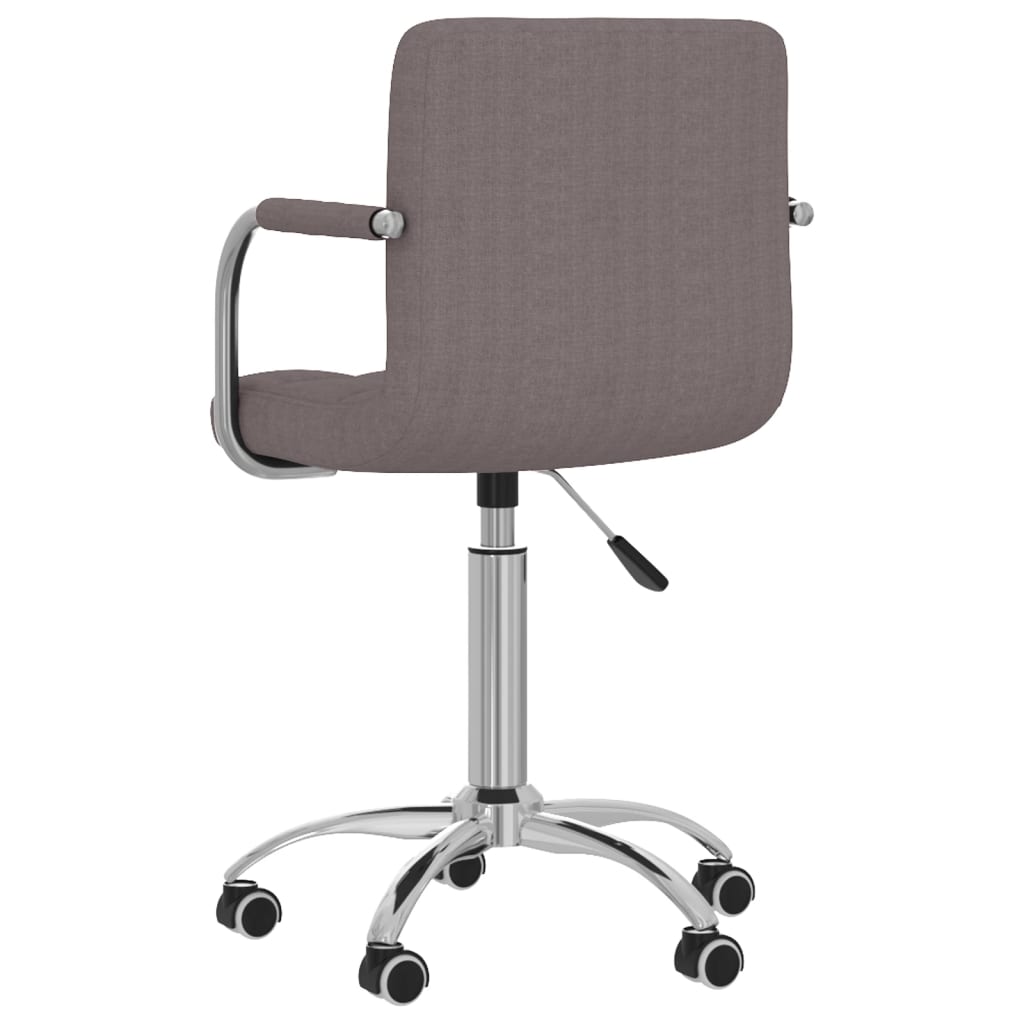 Swivel office chair, taupe, fabric