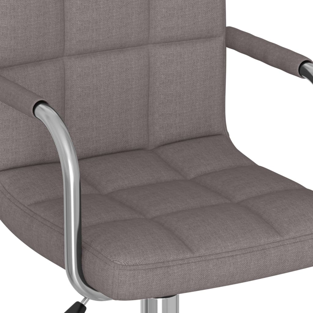 Swivel office chair, taupe, fabric