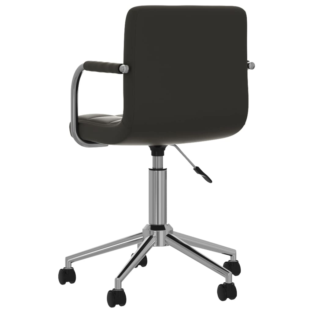 Swivel office chair, black, artificial leather