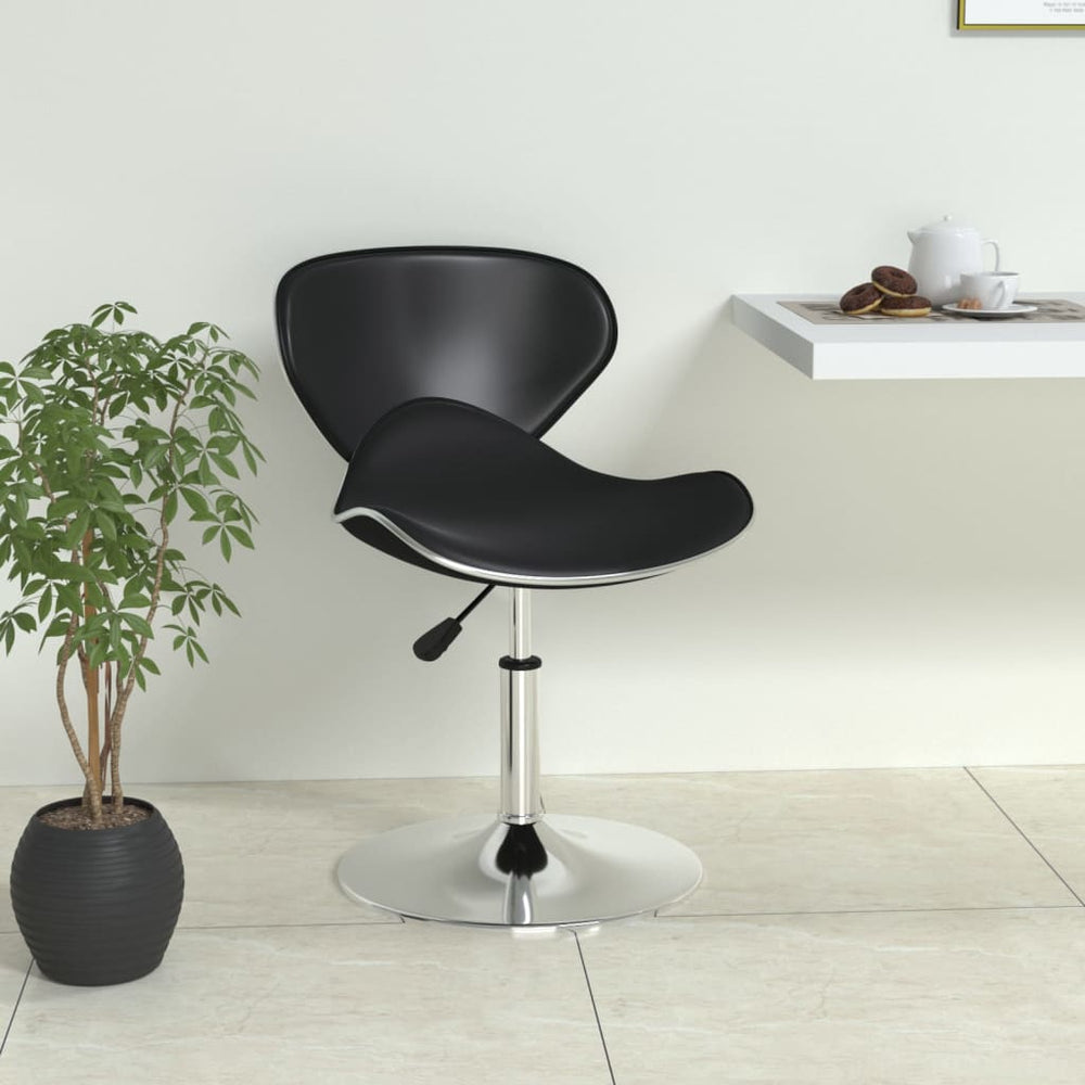 Bar stool, black, faux leather