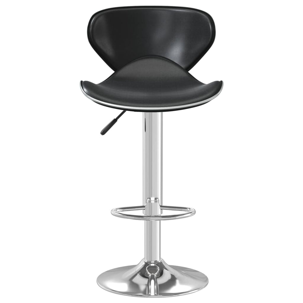Bar stool, black, faux leather