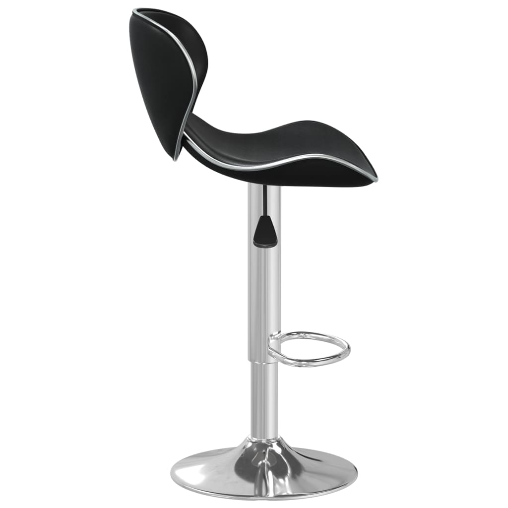 Bar stool, black, faux leather