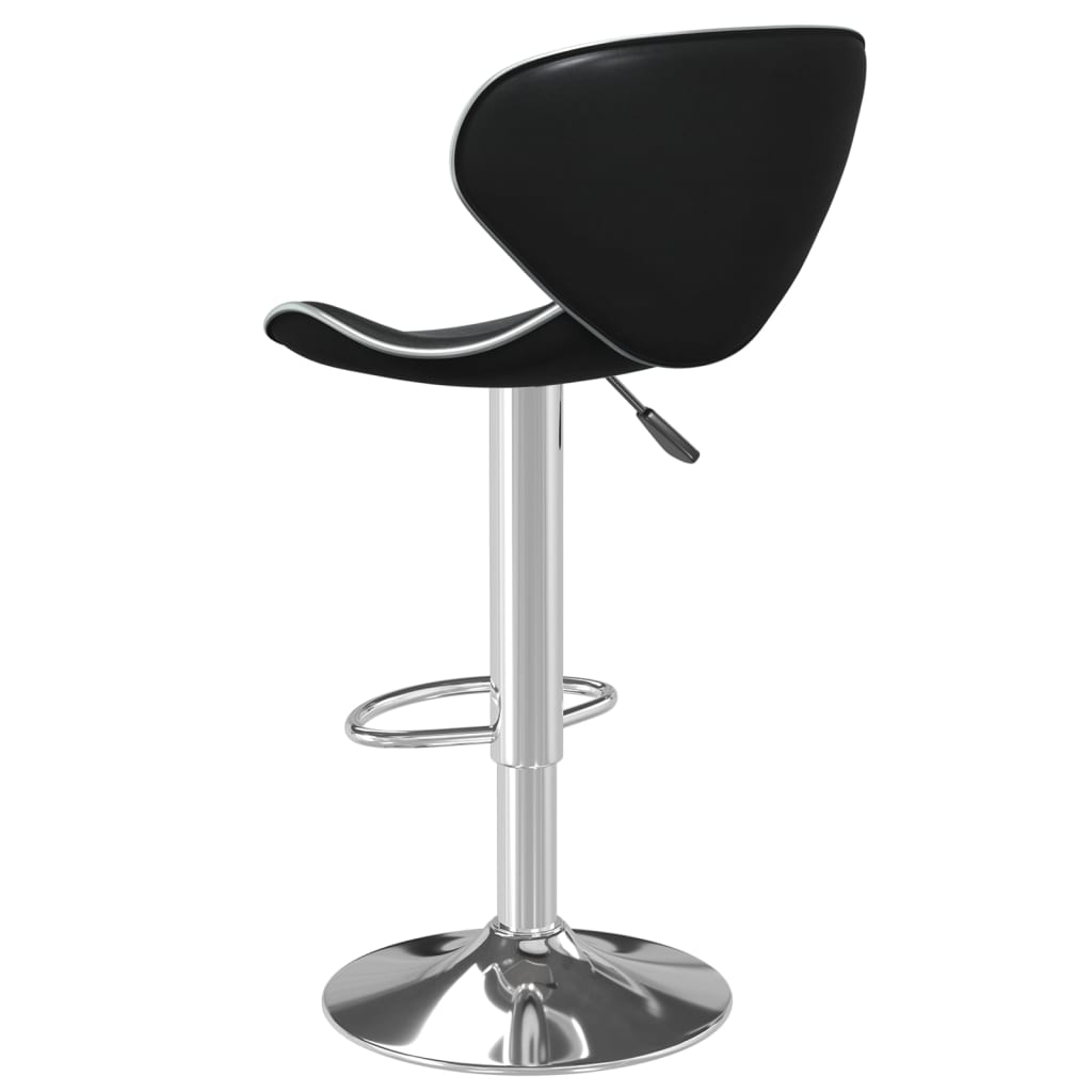 Bar stool, black, faux leather