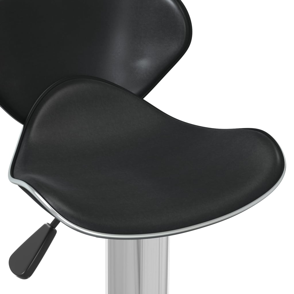 Bar stool, black, faux leather