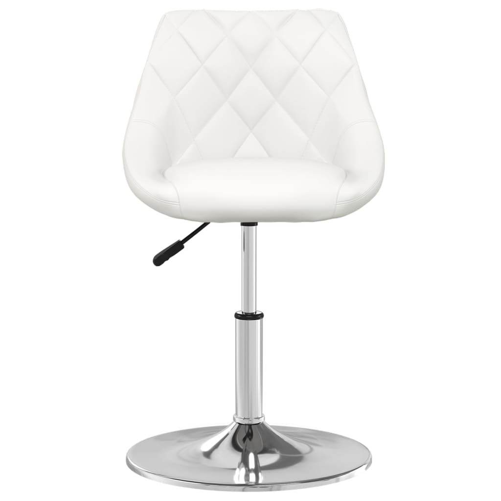 Dining chair, white, artificial leather