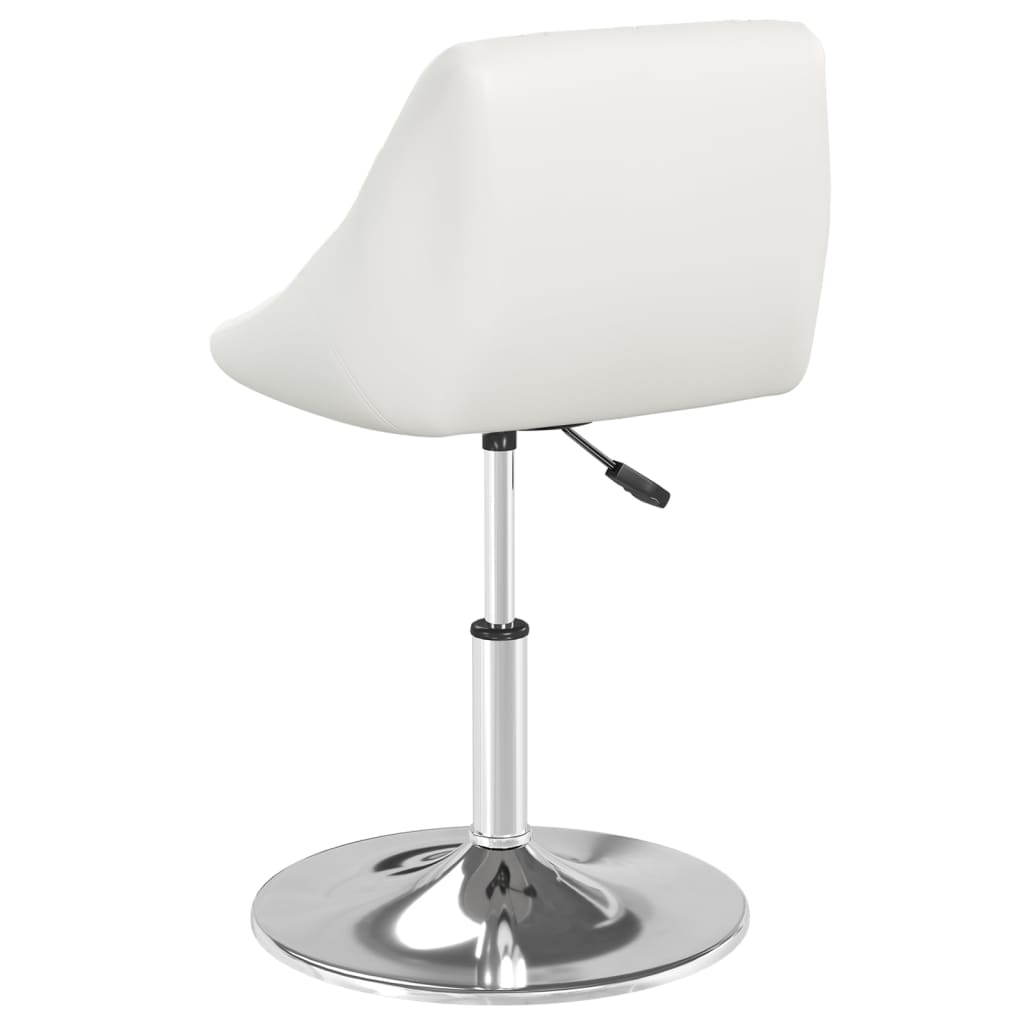 Dining chair, white, artificial leather