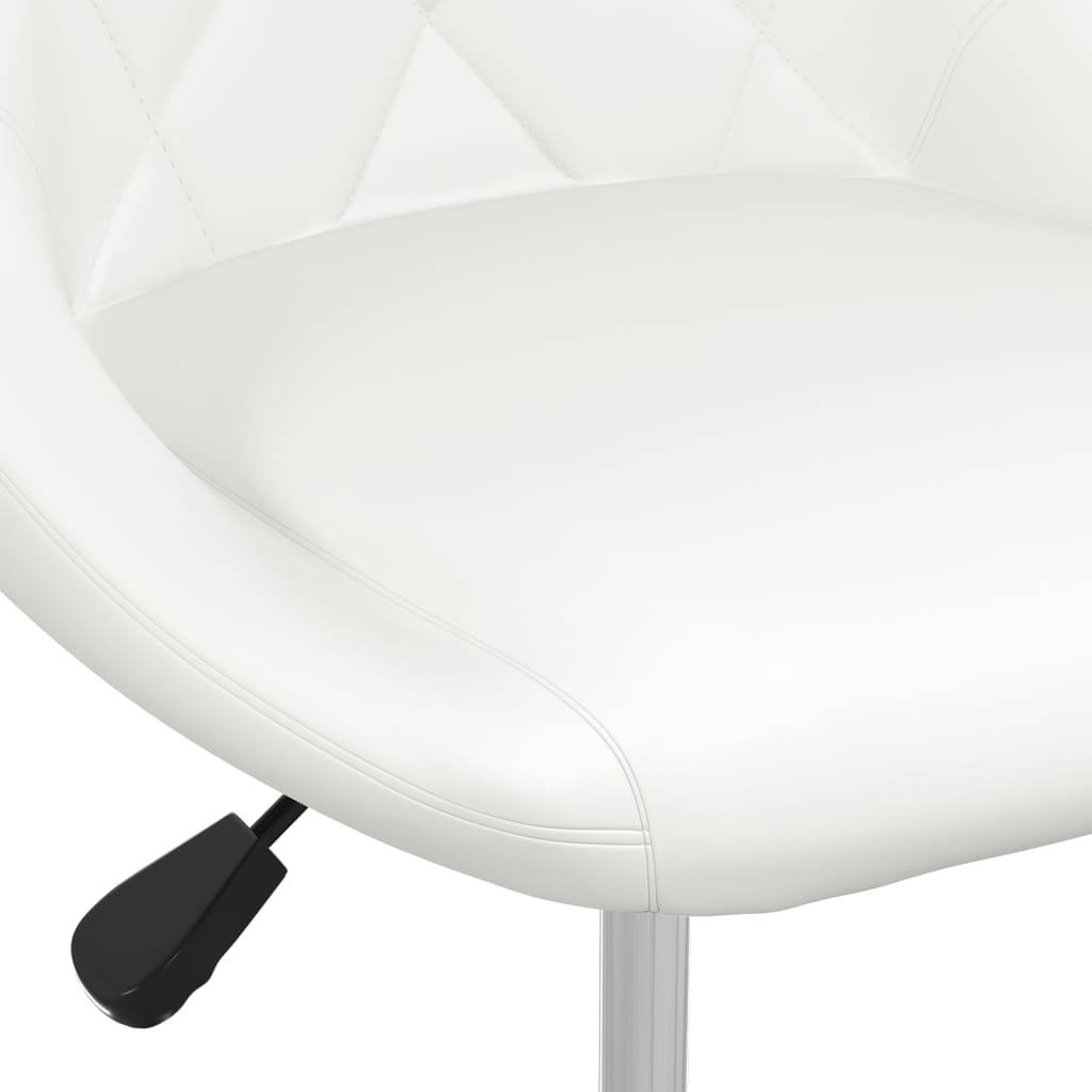 Dining chair, white, artificial leather