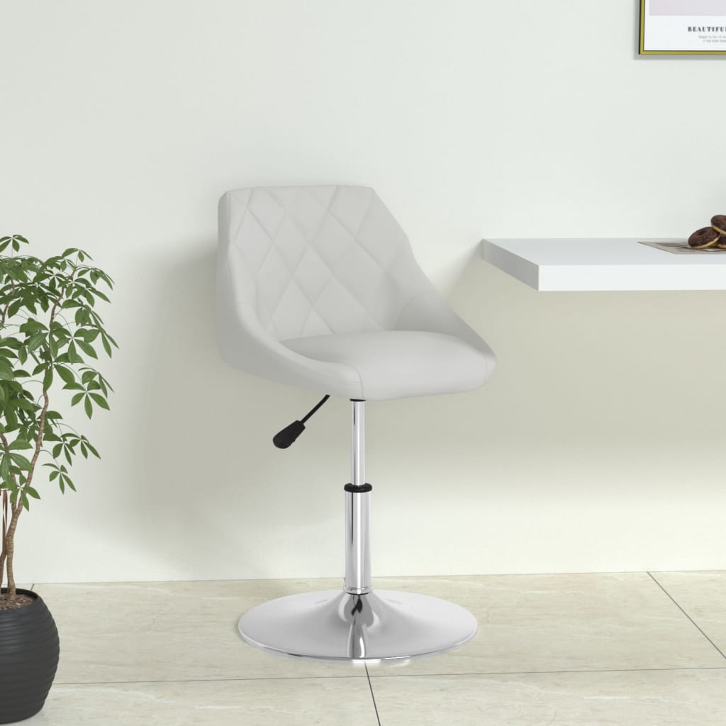 Dining chair, white, artificial leather