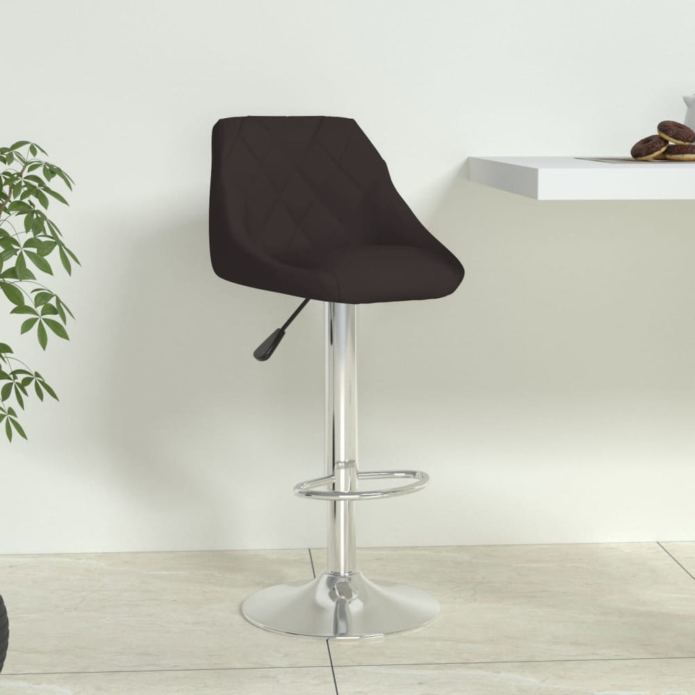 Bar stool, black, faux leather