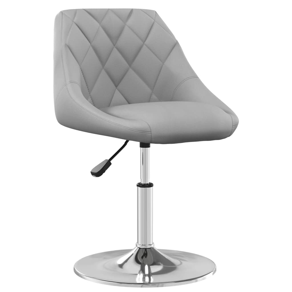 Swivel Dining Chairs, 2 pcs., Light Grey, Velvet