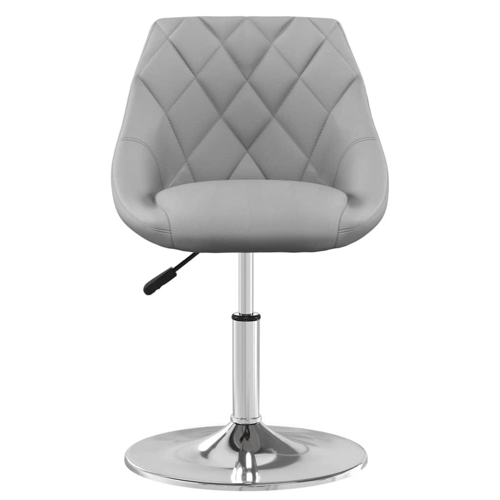 Swivel Dining Chairs, 2 pcs., Light Grey, Velvet