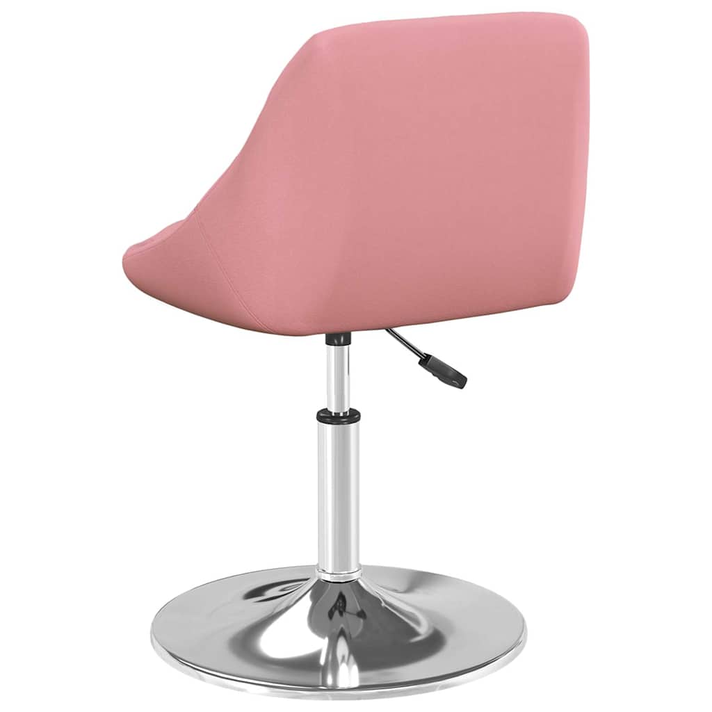 Swivel Dining Chairs, 2 pcs, Pink, Velvet