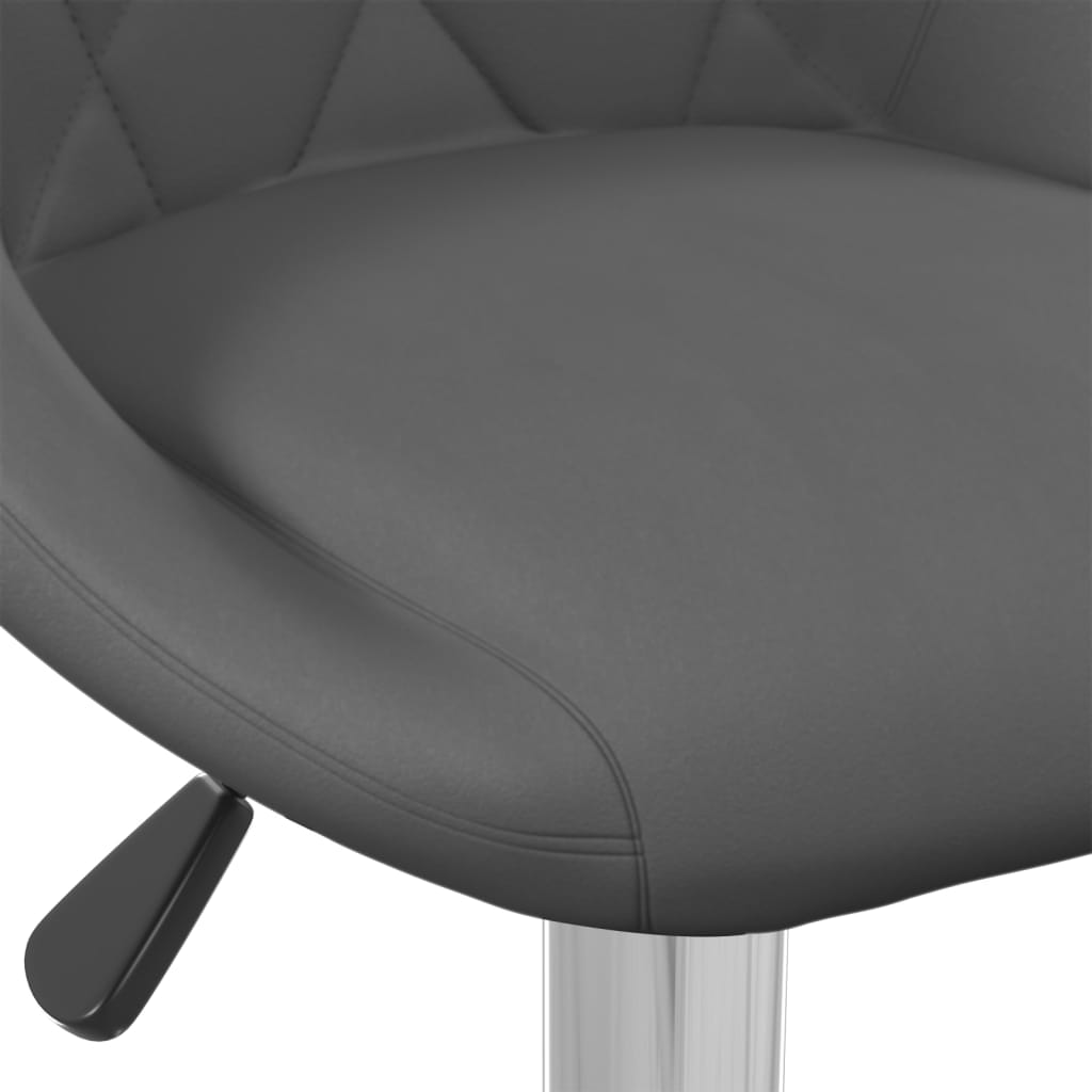 Bar stools, 2 pcs., dark grey, velvet