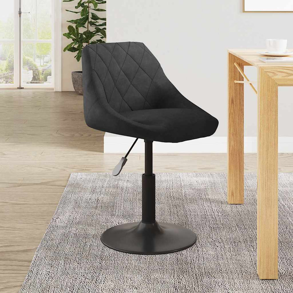 Bar stool, black, velvet