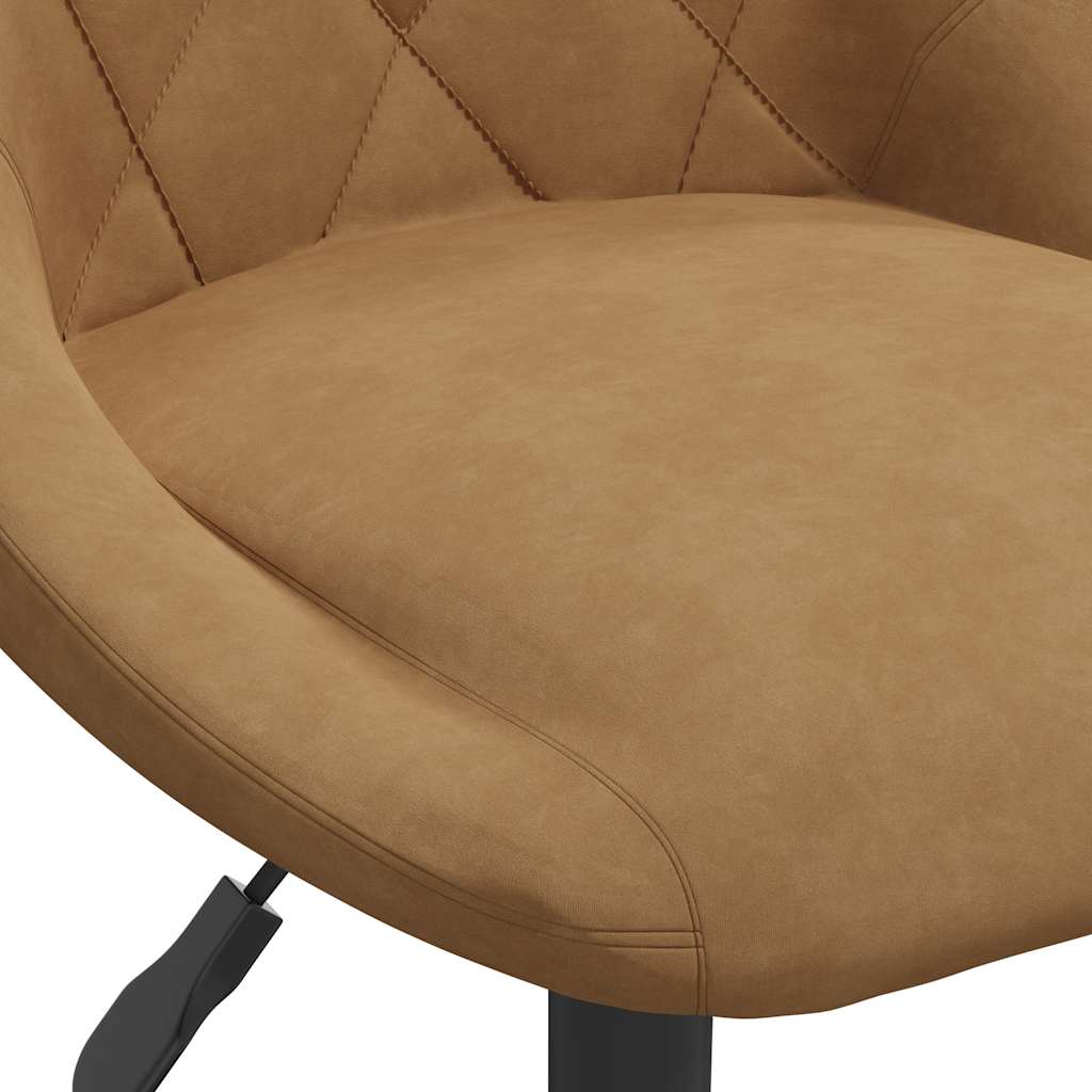 Bar stool, brown, velvet