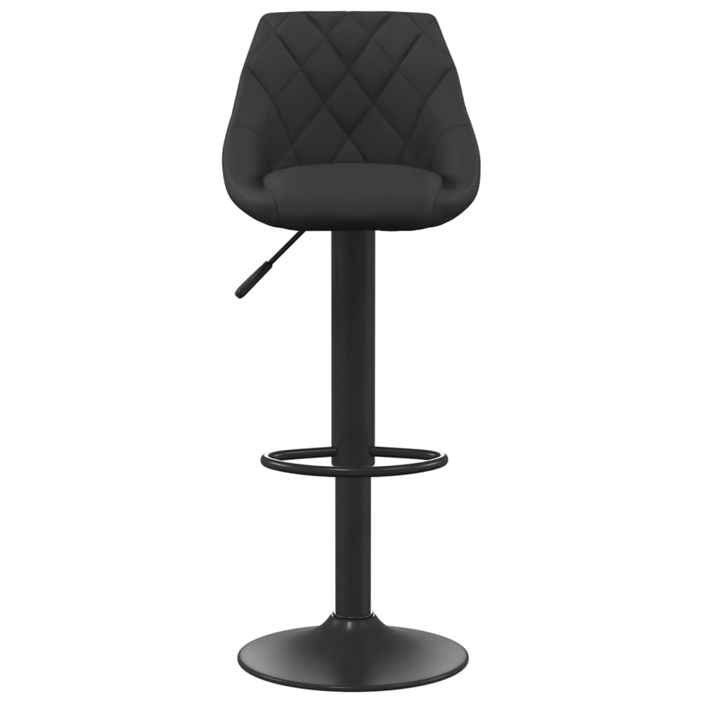 Bar stool, black, velvet
