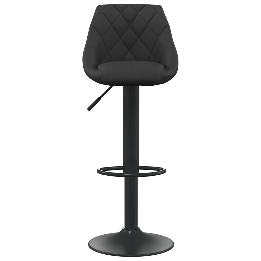 Bar stool, black, velvet