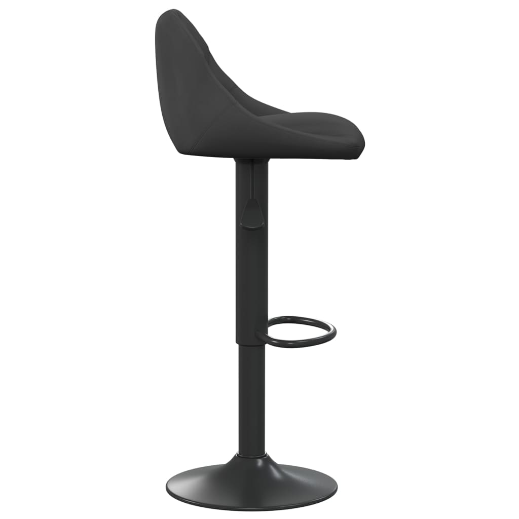 Bar stool, black, velvet