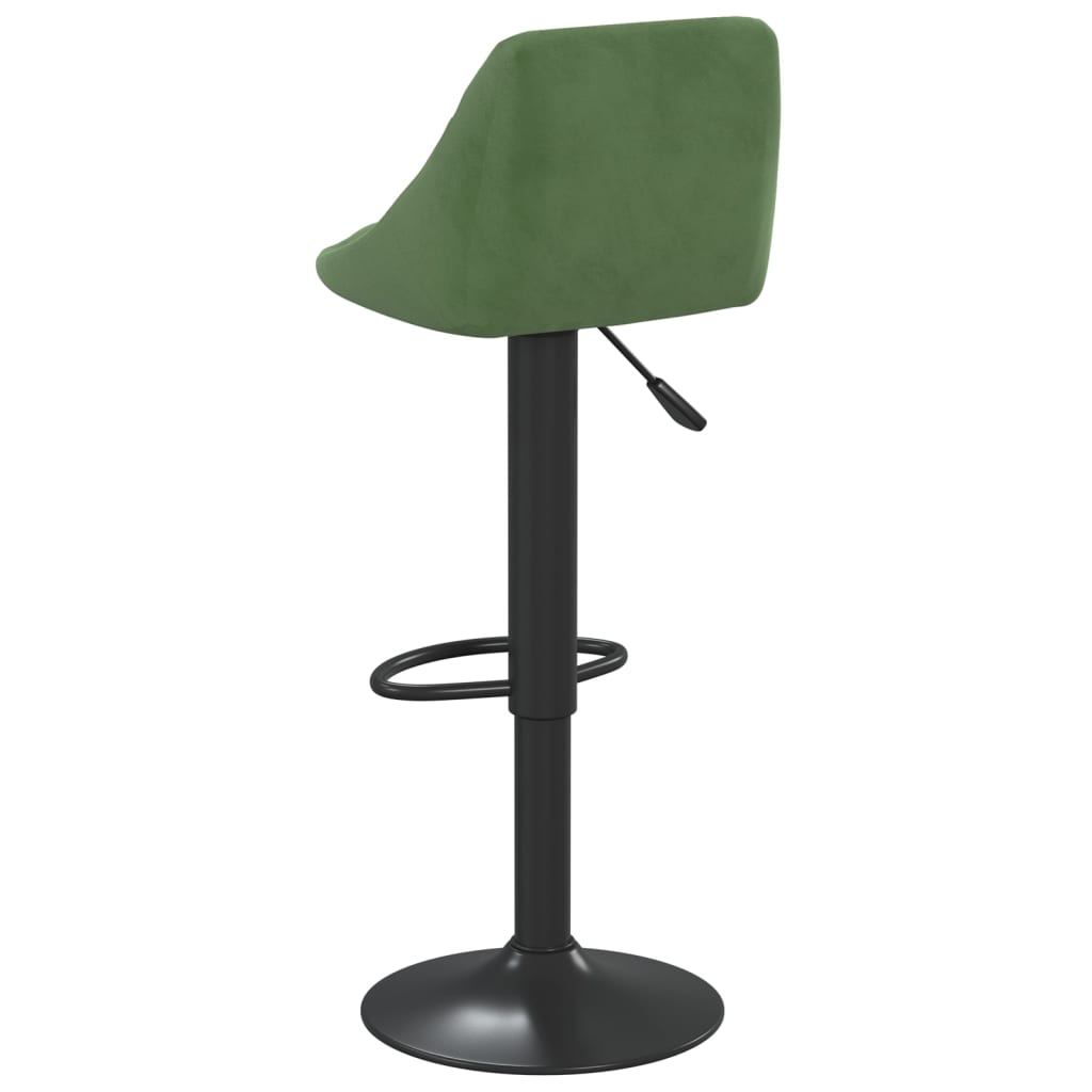 Bar stool, dark green, velvet