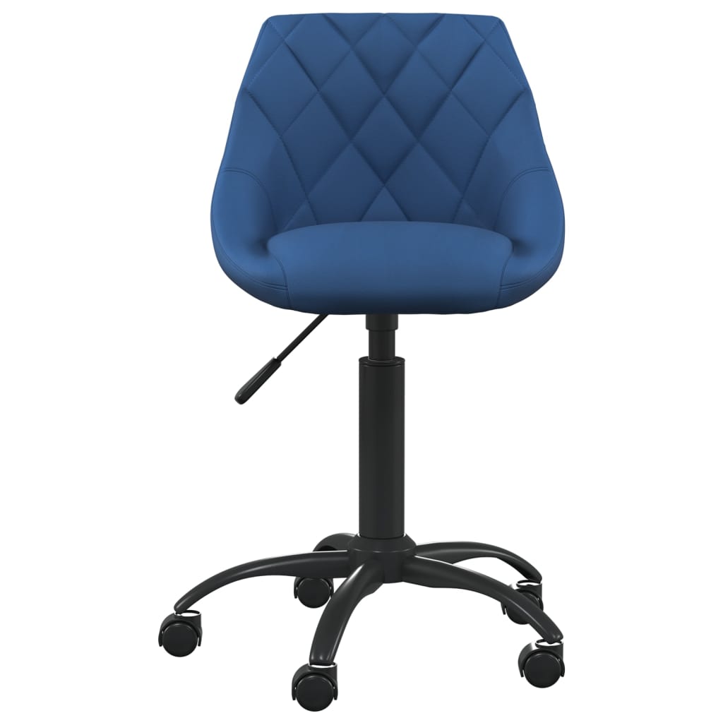 Dining chair, blue, velvet