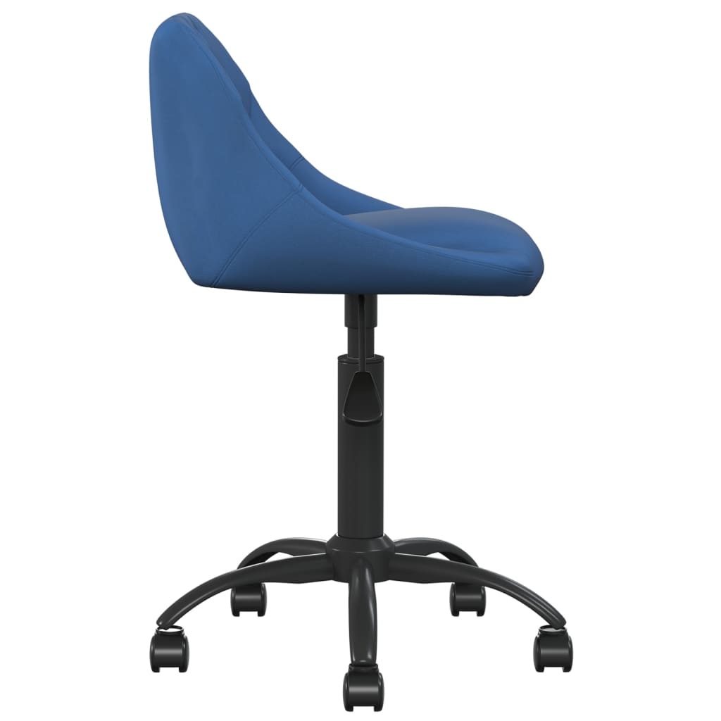 Dining chair, blue, velvet