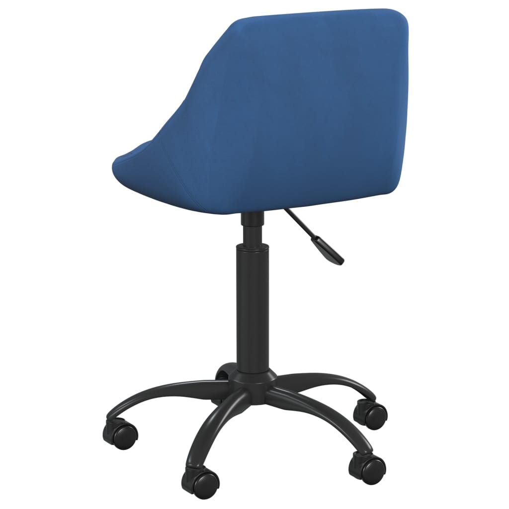Dining chair, blue, velvet