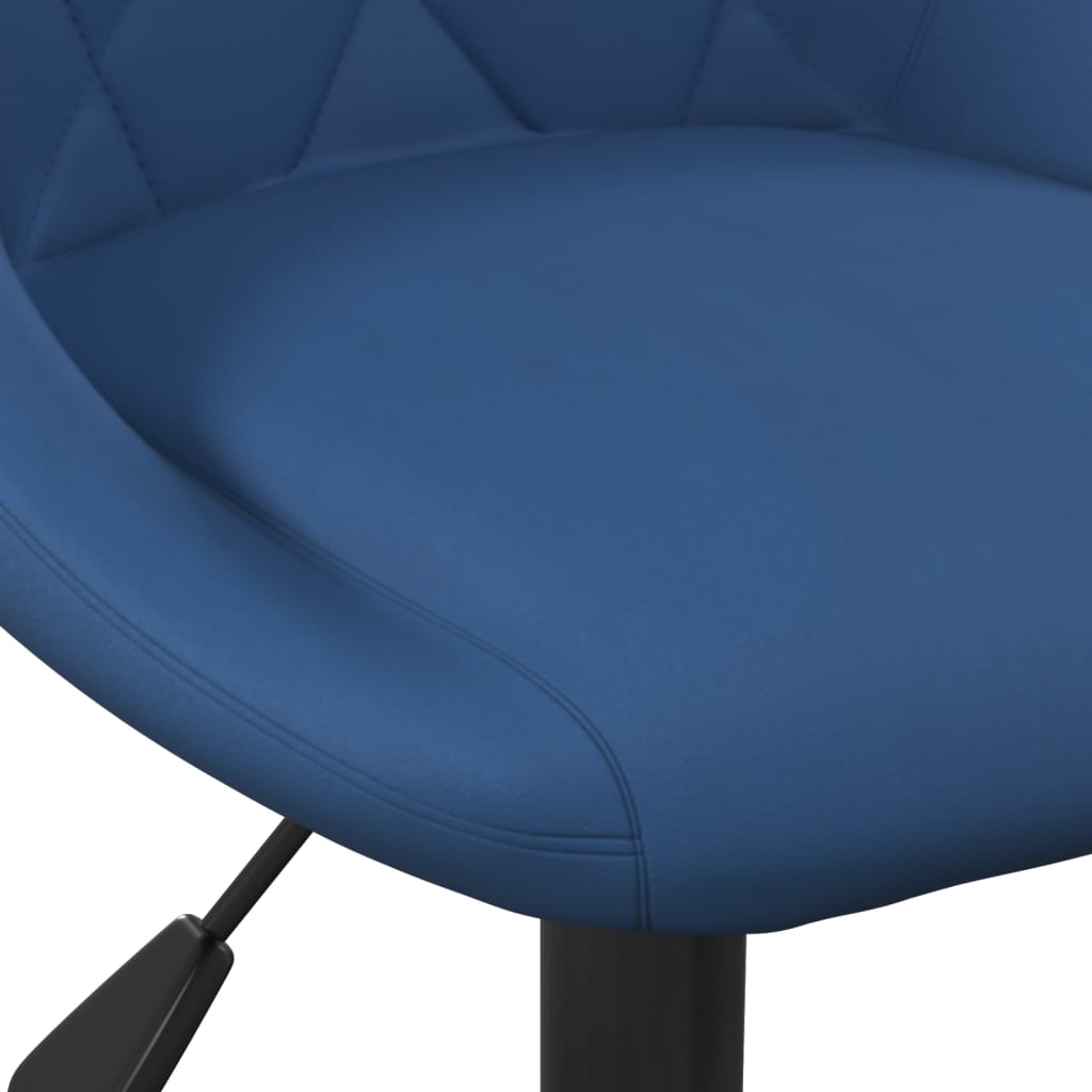 Dining chair, blue, velvet