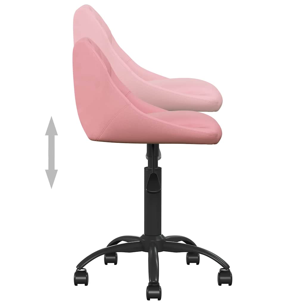 Dining chair, pink, velvet